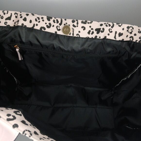 Victoria's Secret Y2K Leopard Print Logo Tote Bag - Picture 8 of 14